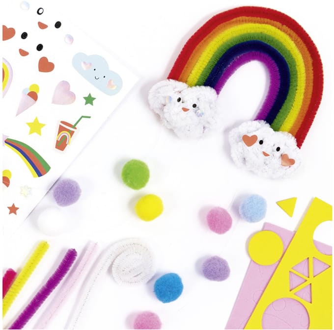 Knutselset chenilledraad regenboog, 212-delig