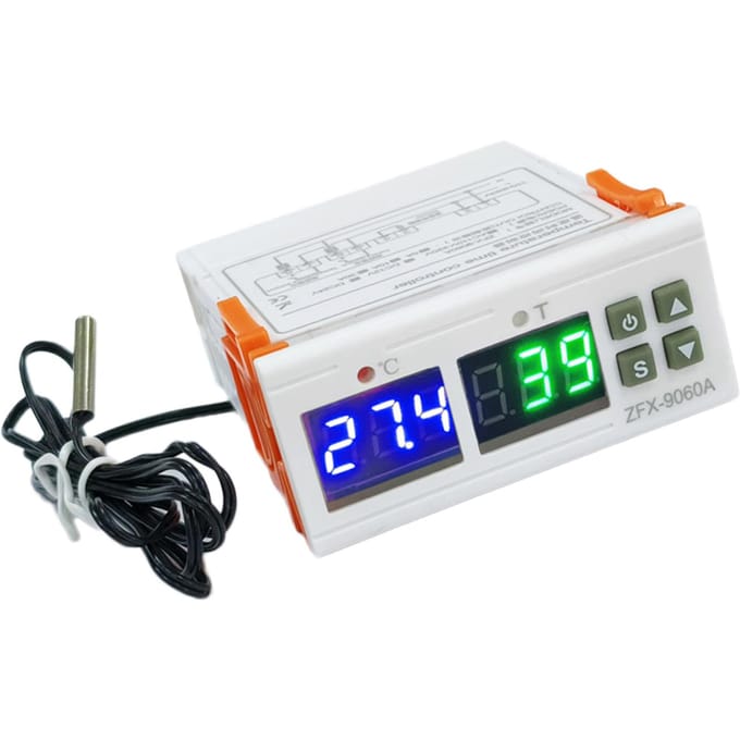ZFX 9060A Digitale Temperatuurregelaar Intelligente Temperatuurregelaar AC110 220V 10A Timer Thermostaat Ondersteuning wit