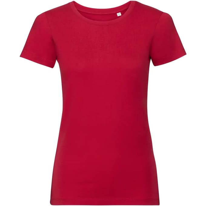Dames-T-shirt Russell Athletic Pure Organic