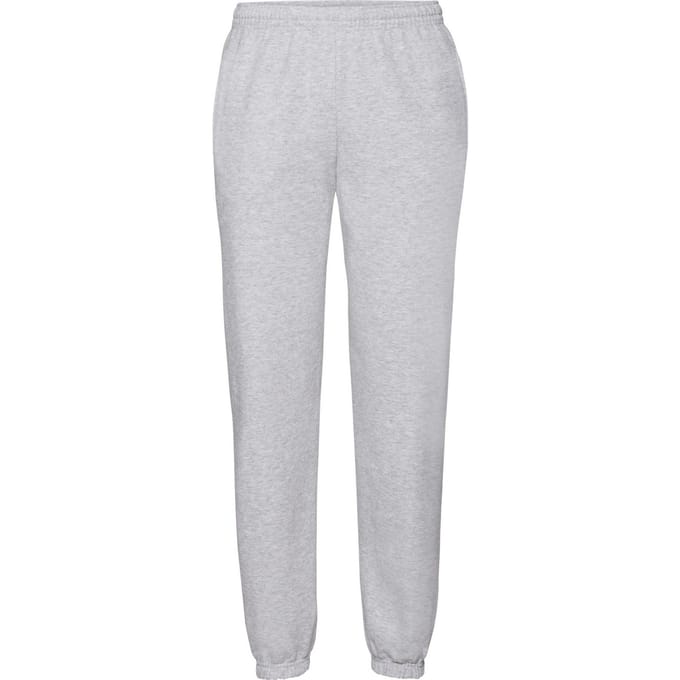 Fruit of the Loom Heren Klassiek Elastisch Manchet Joggingbroek (Heide Grijs)