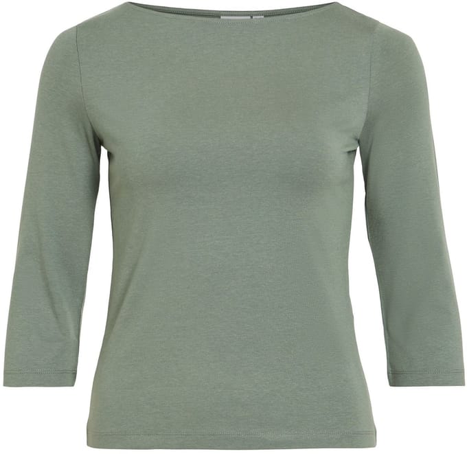 VILA top met 3/4-mouwen VIEMILIE Boothals