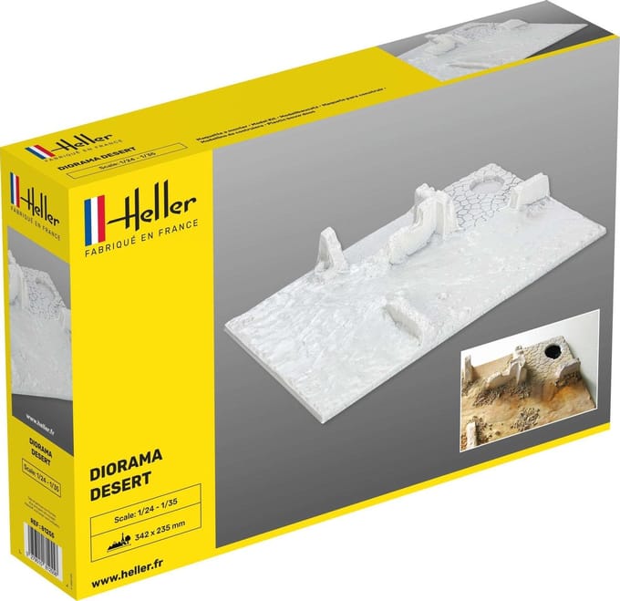 Heller Modelbouwpakket Diorama - 81255 Socle Diorama Desert Accessoires set - 1:35 - Modelbouw