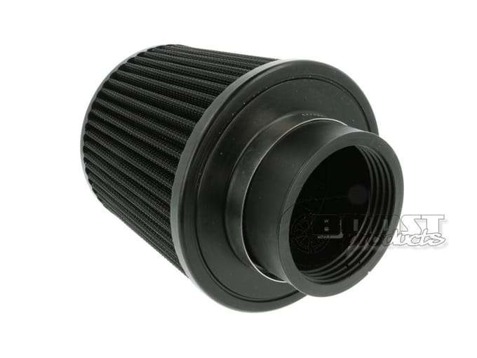 Universeel luchtfilter 127mm / 70mm aansluiting, zwart