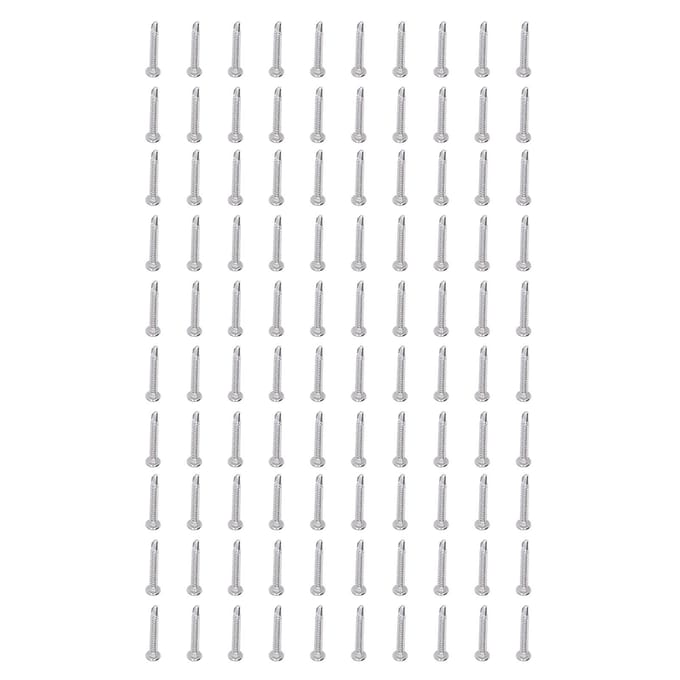 100 Stuks Zelfborende Schroef RVS Kruiskop Rond M4.2x32 Bevestigingsset Kit