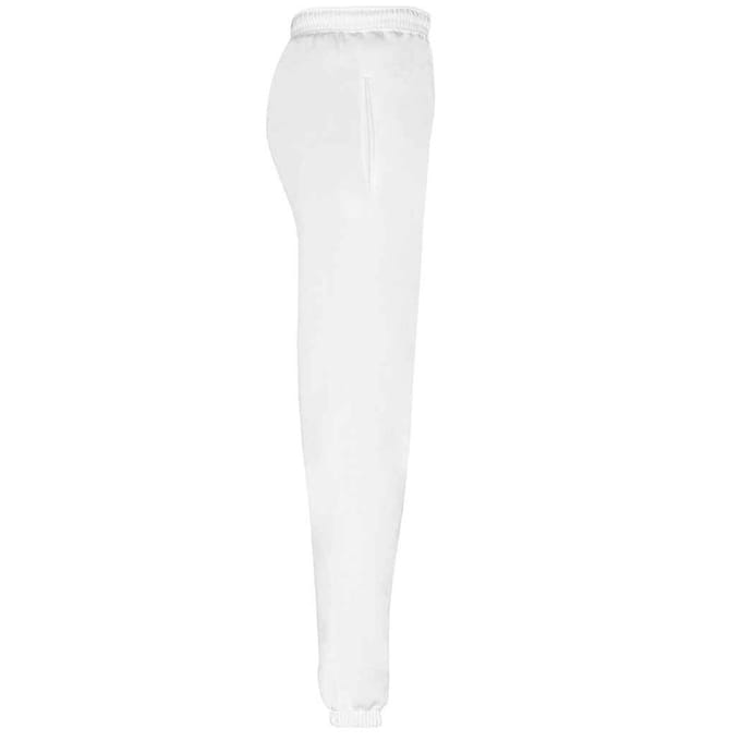Fruit of the Loom Heren klassieke joggingbroek met elastische zoom (Wit)