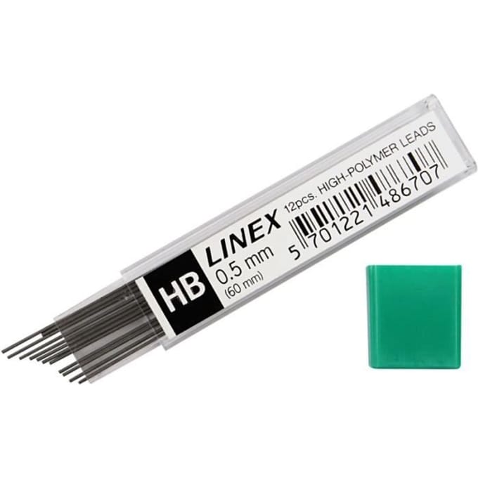 Potlood Navulling 0,5 Mm 12 Stuks