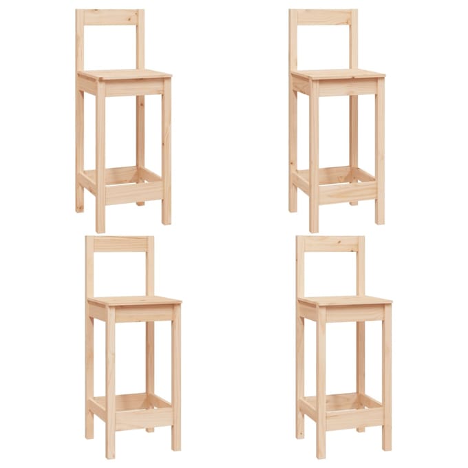 vidaXL - 5-delige - Barset - massief - grenenhout