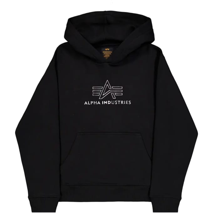 Regular fit hoodie van puur katoen met labeldetail