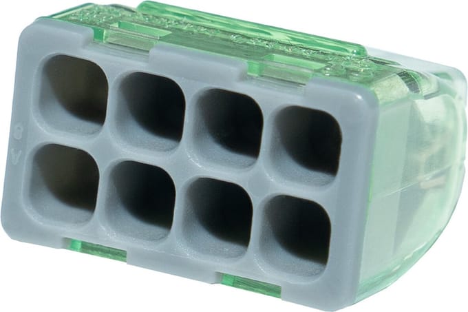 Lasklem - Primtex - 8 Polig - 0.2-2.5 mm2 - Grijs - 250 Stuks