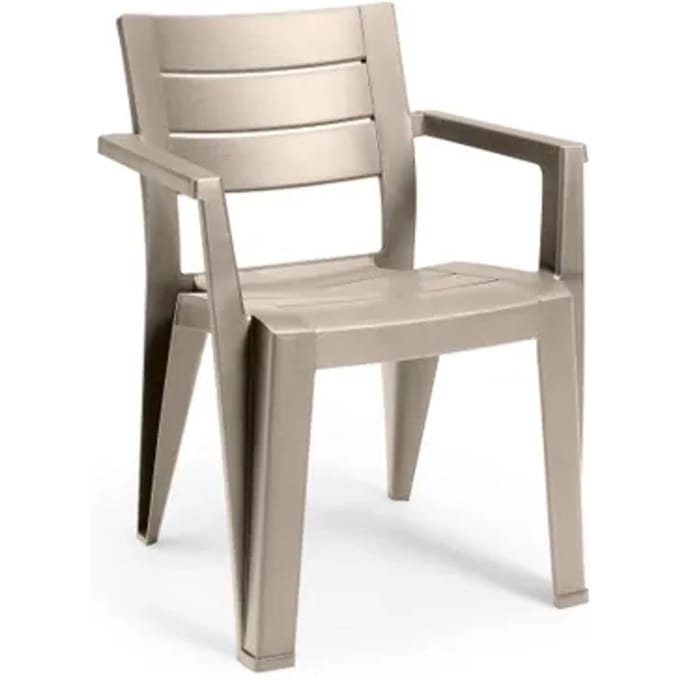 Keter Tuinstoel Julie Cappuccino 61,5x58,5x79cm
