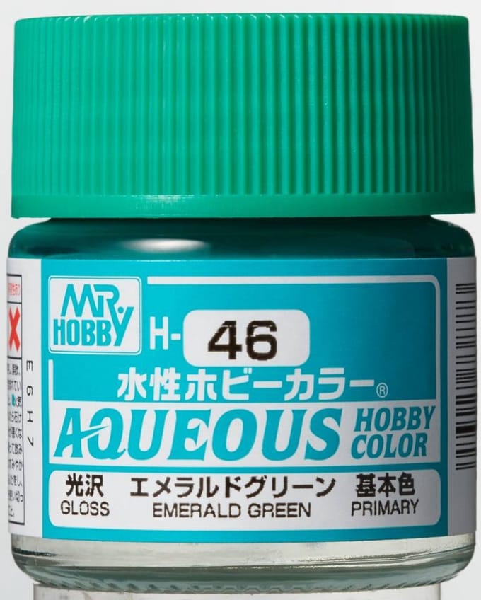 Gunze H-046 - Emerald Green Glanzend - Mr. Hobby Aqueous Modelbouwverf 10ml