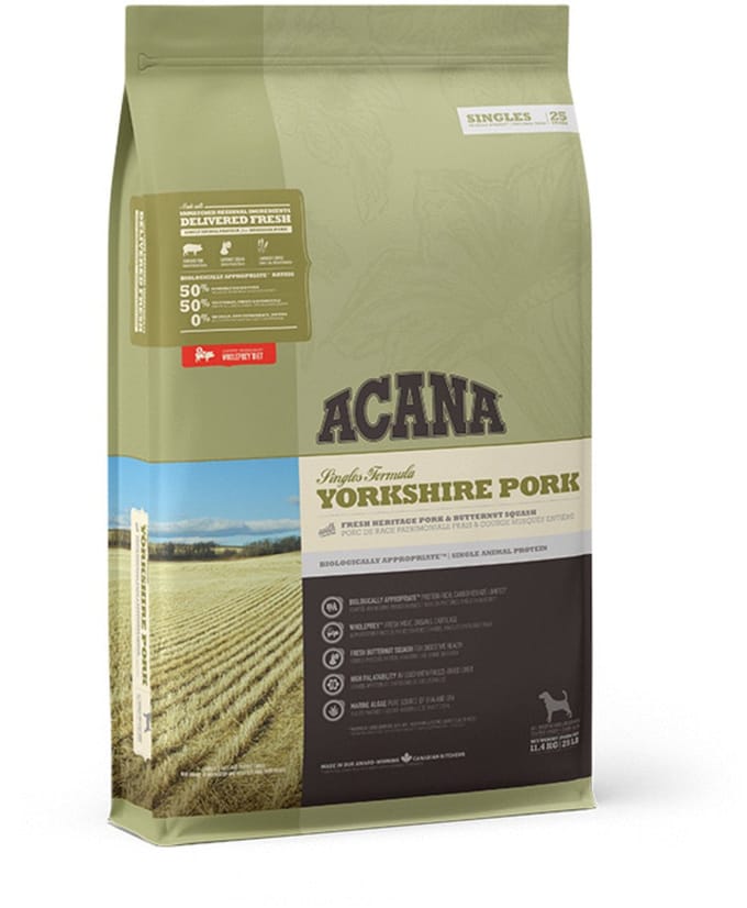 Acana Singles Yorkshire Pork Varken&Pompoen - Hondenvoer - 11.4 kg