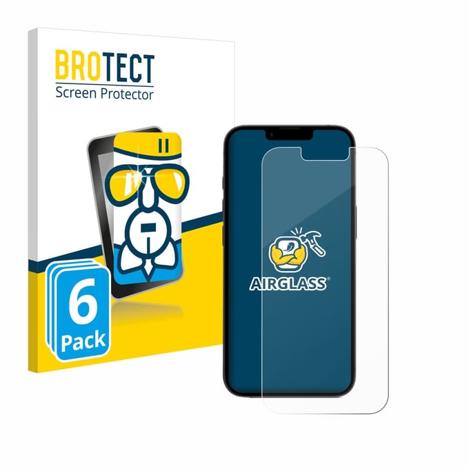 Screenprotector 6 Stuks voor Apple iPhone 16e / 17e Beschermglas transparant