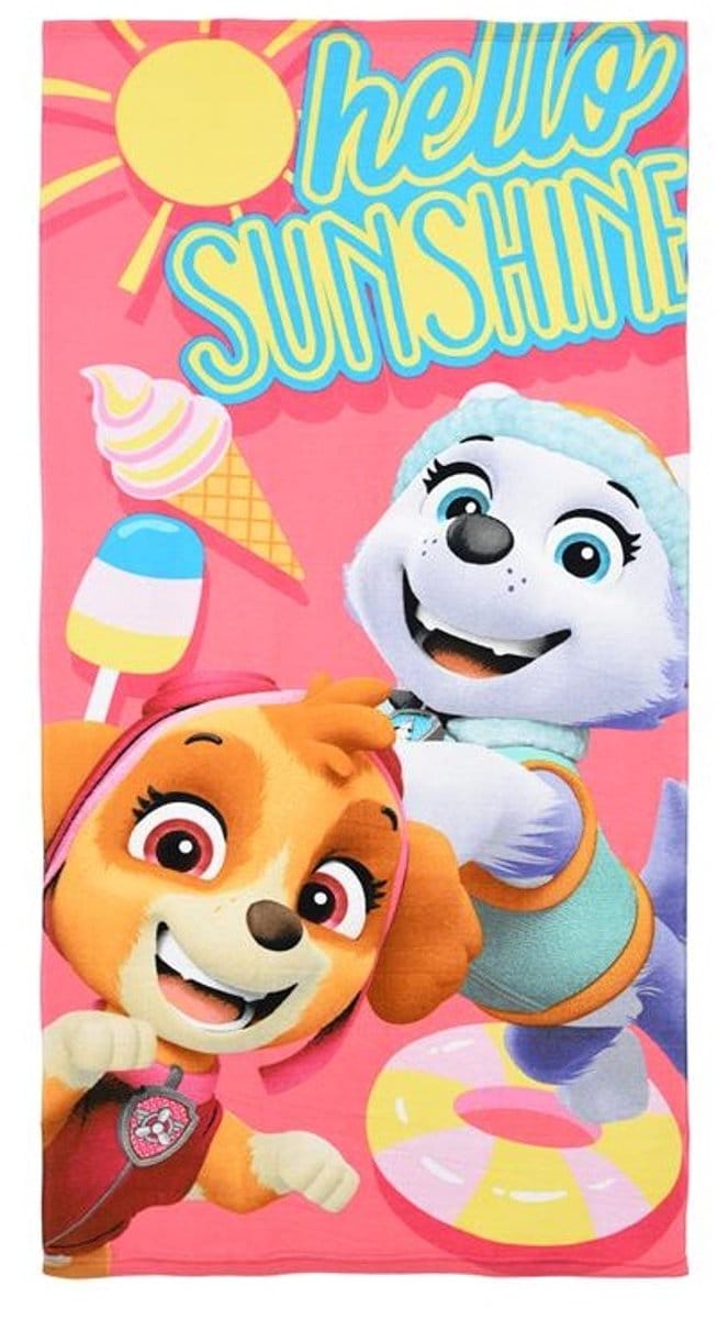 Paw Patrol Strandlaken - Skye & Everest - 70 x 140 cm - 100% Polyester - Absorberend