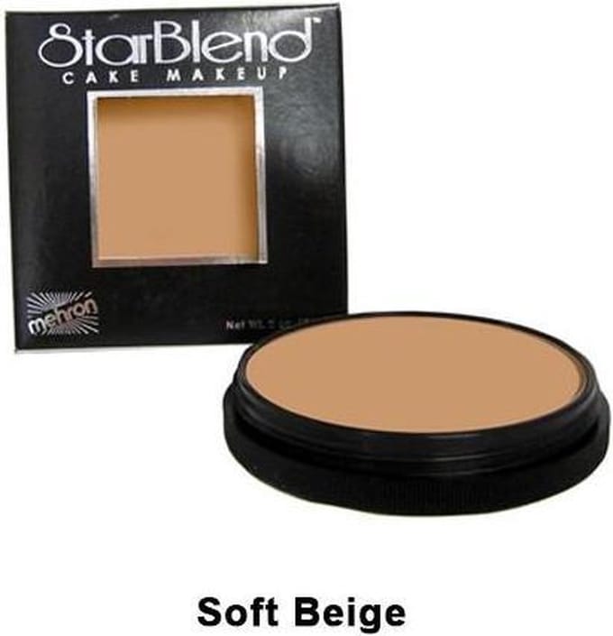 Mehron Starblend Cake Makeup | Poeder Schmink - zacht beige