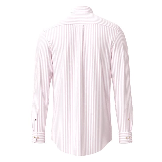 Fynch-Hatton Overhemd Allover Stripe Washed Oxford Button-Down Magnolia / male