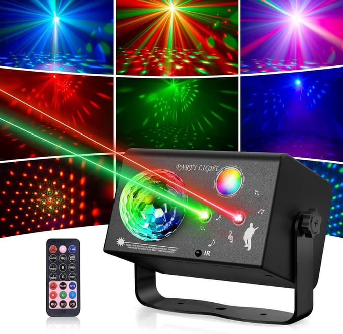 VLSelect®Discolamp - Discobal - Discoverlichting - 3-in-1