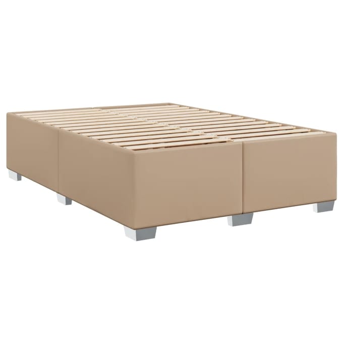 vidaXL - Bedframe - kunstleer - cappuccinokleurig - 140x200 - cm