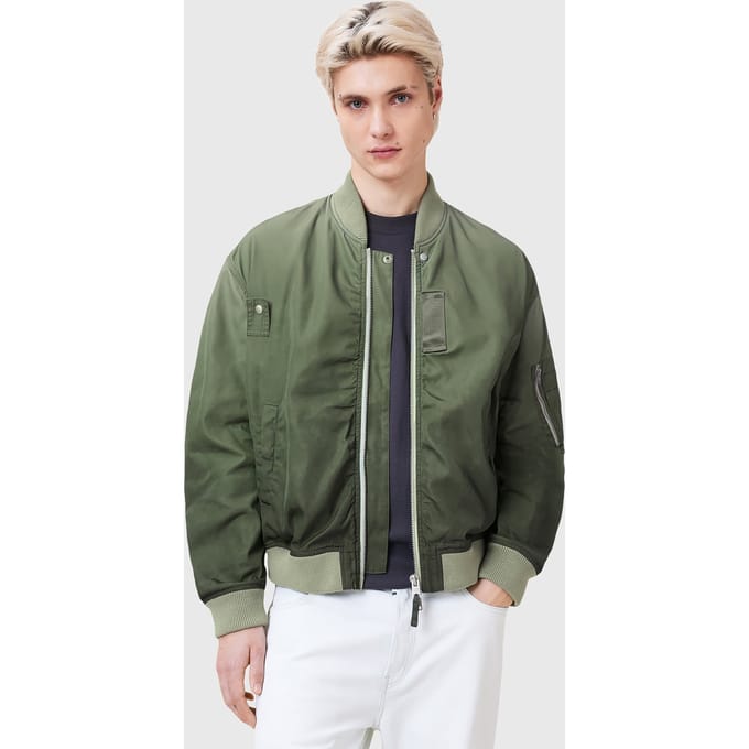 AllSaints Cascade Bomber Island Green Taglia: S | Bomber Outlet | Uomo | Verde