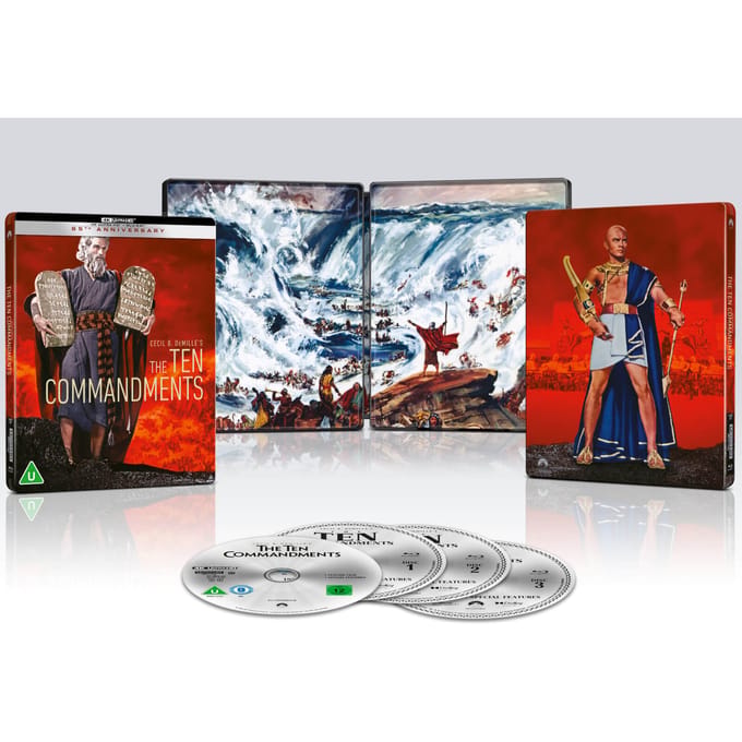 The Ten Commandments (1923 & 1956) 4k Ultra HD Steelbook
