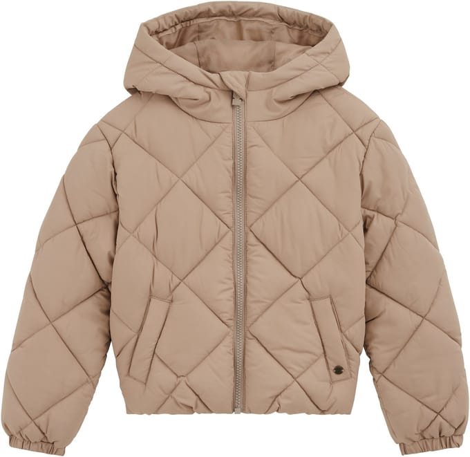 WE Fashion Meisjes oversized gewatteerde jas met capuchon