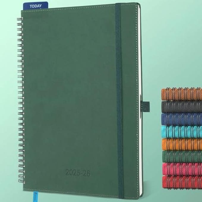 Weekplanner 2025/2026 A4 - 18 maandenboekkalender met zachte cover