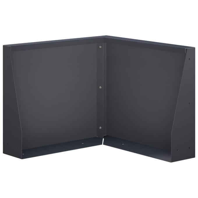 vidaXL - Keermuur - 50 - x - 50 - x - 40 - cm - Staal - Antraciet