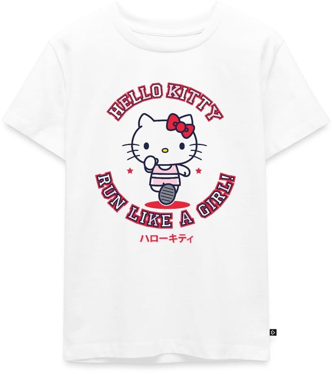 Hello Kitty Run Like A Girl Premium T Shirt Kinderen