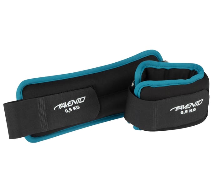 Avento Pols/Enkel Gewicht - Neopreen - 2x 0.5 kg - Zwart/Blauw