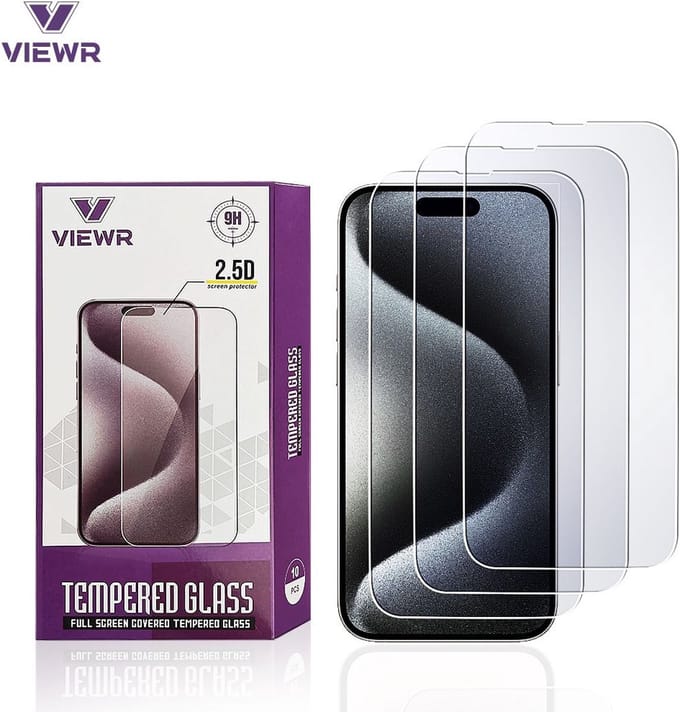 Screenprotector - Geschikt voor iPhone 15 Screenprotector Tempered Gehard beschermglas - 2 stuks screen protector
