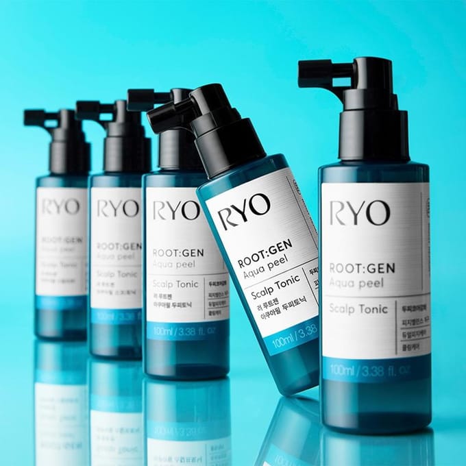 [RYO] ROOT GEN Aqua Peel Scalp Tonic 100ml white