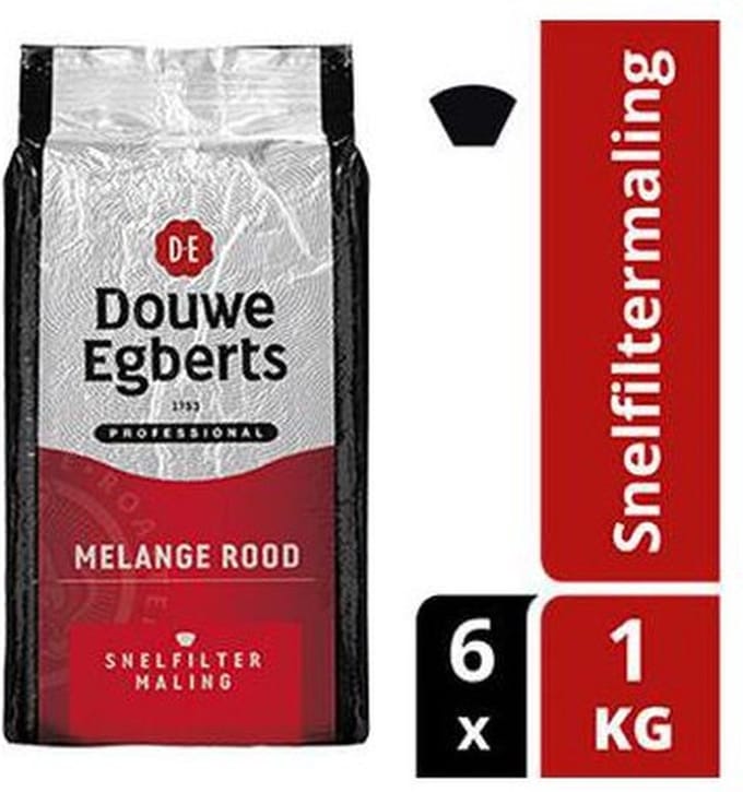 Douwe Egberts melange rood snelfilter 1000 gram