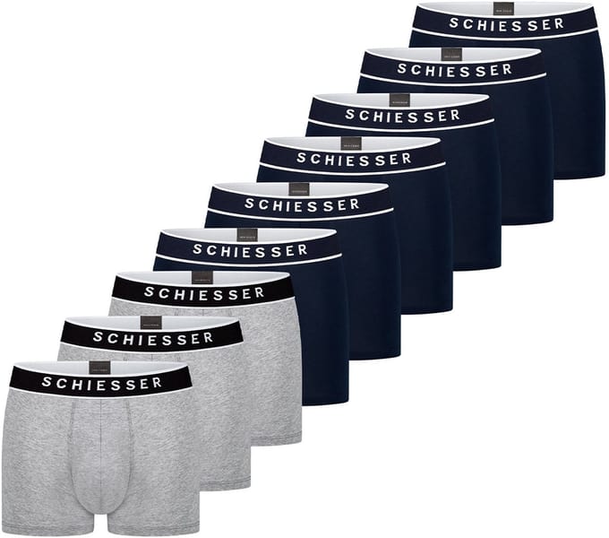 Schiesser Heren retro short / pant 9 pack 95/5 Organic Cotton