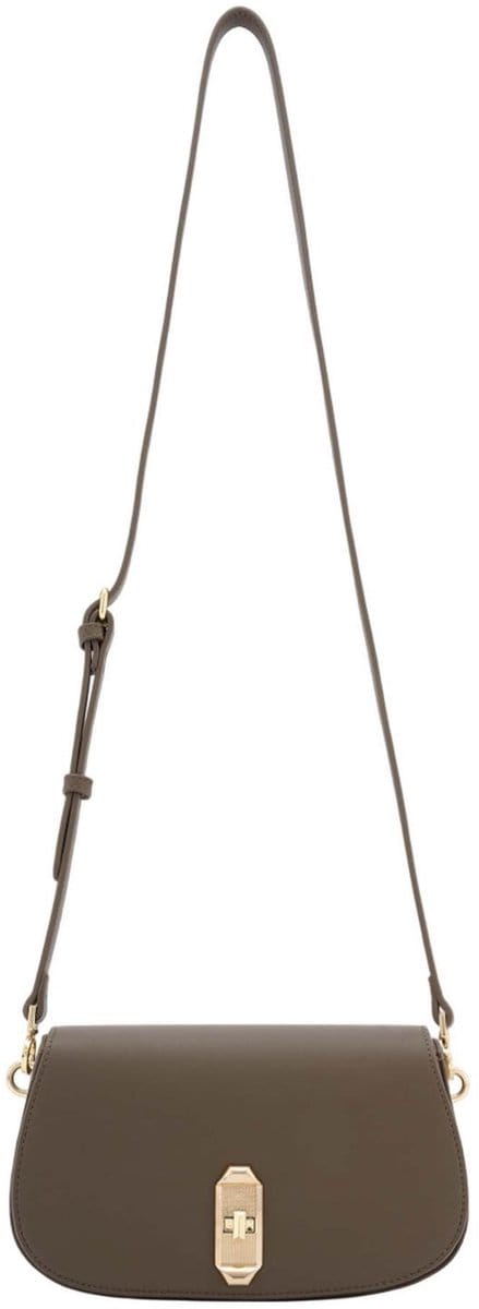 SEIDENFELT MANUFAKTUR schoudertas Eiby Crossbag Khaki Green Taupe