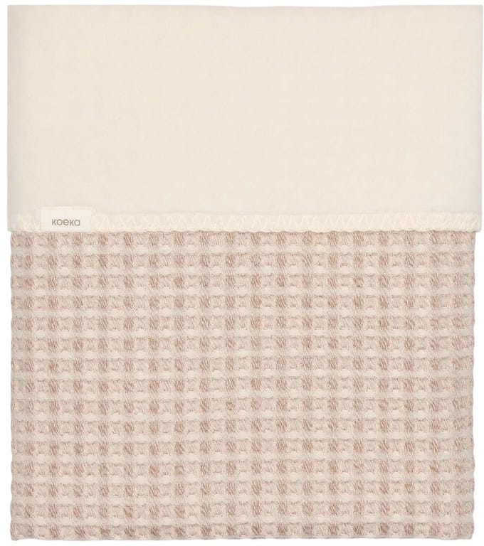 Koeka Wiegdeken - Cotton Fleece Wafel Amsterdam – Crumble - 75x100 cm