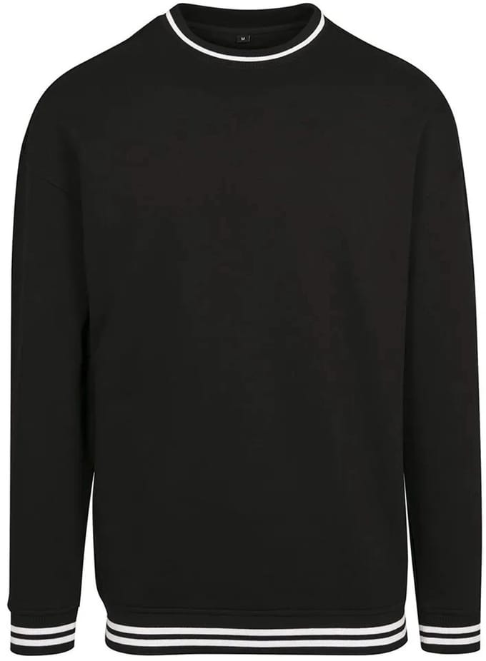 Build Your Brand College Sweat Crew Sweatshirt Zwart S Man