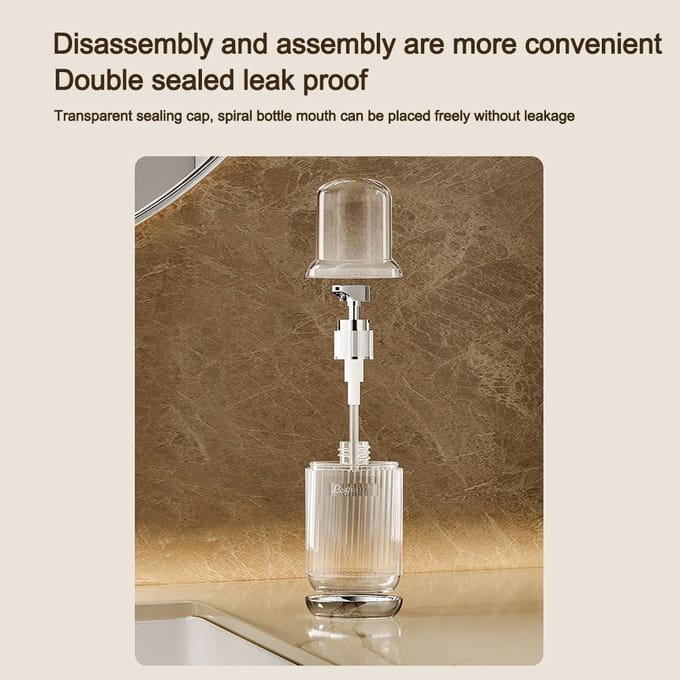 Draagbare 60/90/120ml Pompfles Transparante Herbruikbare Zeepdispenser Dispenserfles voor Lotion Shampoo Douchegel white