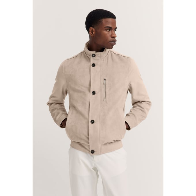 Bugatti Herren Blouson van hoogwaardig materiaal