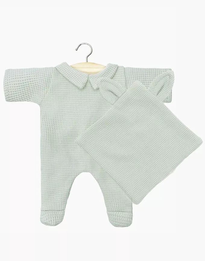 Minikane Poppenkleding Boxpakje Corentin Lichtgroen 28 cm