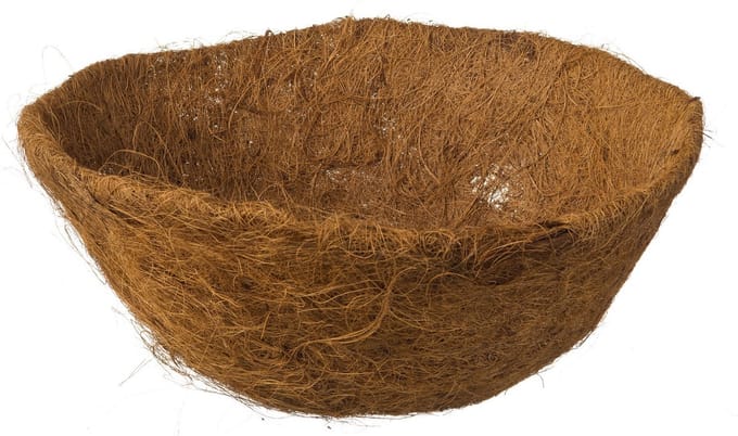 Nature Kokos inlegvel - bruin - kokosvezel - 40 cm - met waterkering - hanging basket