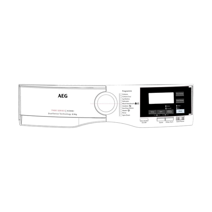 AEG controlepaneel, wit, AEG 140126727019