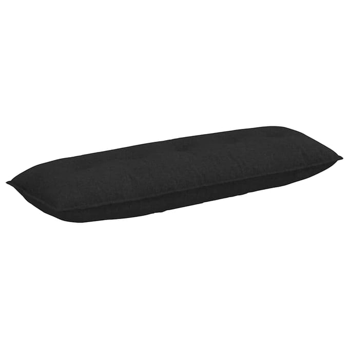 vidaXL - Rugkussen - Zwart - 200 - x - 19 - x - 50 - cm - Stof