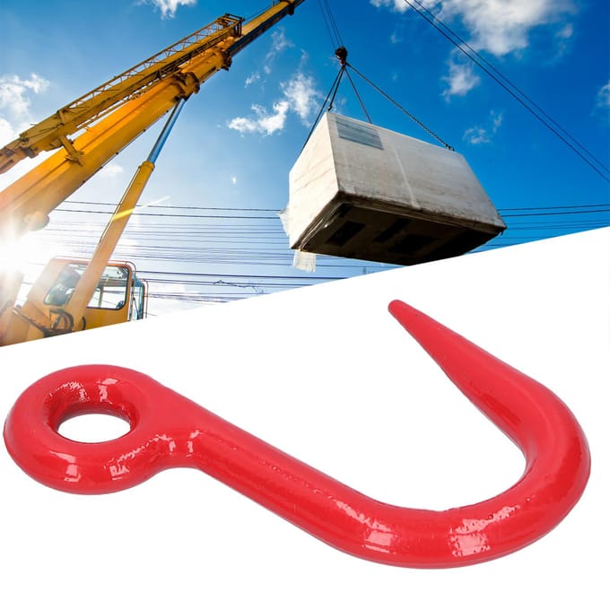 Crochet de sécurité Grab Acier allié Œil Grue Conteneur Fournitures de quincaillerie industrielle Levage 1T red