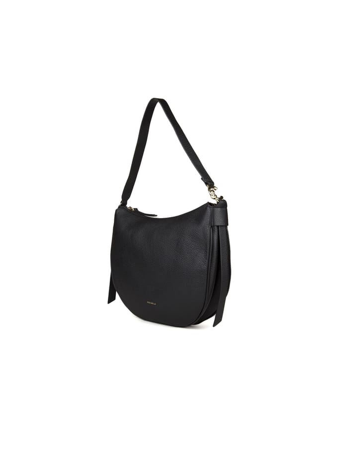 COCCINELLE Leren Schoudertas C-Easy Shoulderbag Noir Zwart