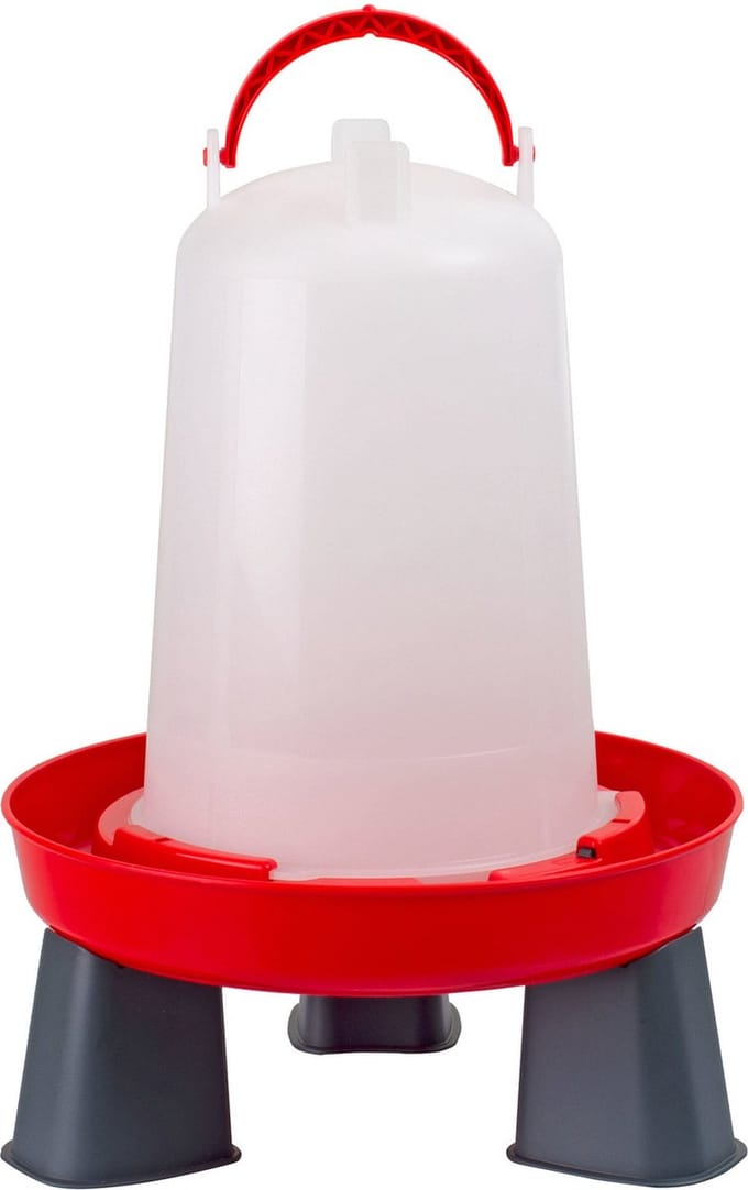 Olba Drinkbak Met Pootjes Rood - Drinkbak - 1.5 l