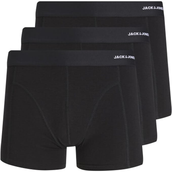 Jack & Jones Boxers - JACBASIC BAMBOO TRUNKS 3 PACK NOOS - S tot XXL - voor Mannen - zwart