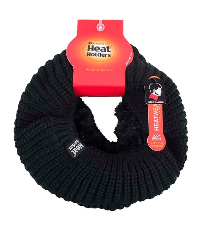 Heat Holders - Dikkethermo nekwarmer voor heren - Zwart