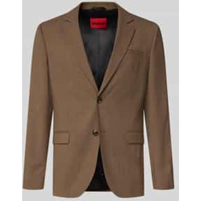 Extra slim fit 2-knoops colbert met scheerwol, model 'Arti'