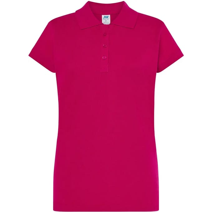 JHK Dames/Dames Regular Poloshirt (Fuchsia)