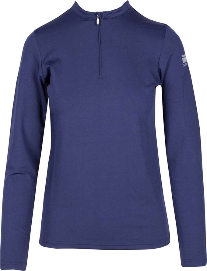 Mondoni Active Trainingsshirt Longsleeve - Maat: M - Donkerblauw - Polyester